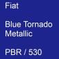 Preview: Fiat, Blue Tornado Metallic, PBR / 530.
